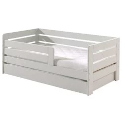 Lit Junior Anastasia Avec Tiroir De Lit 70 X 140cm Bois Pin - Blanc -Magasin De Meubles PBCO71RB14 03 c584