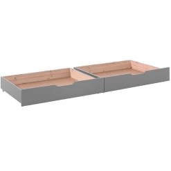 Lit Superposé Claire 160cm Avec Deux Tiroirs - Gris -Magasin De Meubles PIBELA17 01 ddac
