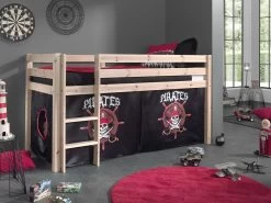 Lit Mi-hauteur Charlotte Avec Tente De Lit Pirates - Naturel 5 Lit Mi-hauteur Charlotte Avec Tente De Lit Pirates - Naturel -Magasin De Meubles PICOHSZG1077 d3fc