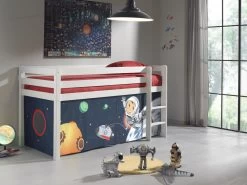 Lit Mi-hauteur Charlotte Avec Tente De Lit Astronaute - Blanc -Magasin De Meubles PICOHSZG1480 513e