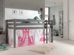 Lit Mi-hauteur Charlotte Avec Tente De Lit Princess II - Gris 5 Lit Mi-hauteur Charlotte Avec Tente De Lit Princess II - Gris -Magasin De Meubles PICOHSZG17020 9ff3