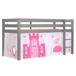 Lit Mi-hauteur Charlotte Avec Tente De Lit Princess II - Gris 4 Lit Mi-hauteur Charlotte Avec Tente De Lit Princess II - Gris -Magasin De Meubles PICOHSZG17020 INF 2e4e