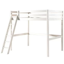 Lit Mezzanine Claire 140x200 Avec Canapé-lit Et Chiffonnier - Blanc -Magasin De Meubles PICOMZ141434 03 c9fe