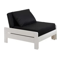 Lit Mezzanine Claire 140x200 Avec Canapé-lit Et Chiffonnier - Blanc -Magasin De Meubles PICOMZ141434 04 7b32