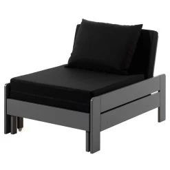 Lit Mezzanine Claire 140x200cm Avec Bibliothèque Et Canapé-lit - Gris -Magasin De Meubles PICOMZ141732 04 b655