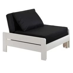 Lit Mezzanine Claire 90x200 Avec Canapé-lit Et Chiffonnier - Blanc -Magasin De Meubles PICOMZ901434 06 bf70