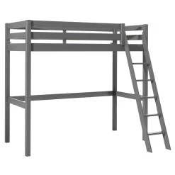 Lit Mezzanine Claire 90x200cm Avec Bibliothèque Et Canapé-lit - Gris -Magasin De Meubles PICOMZ901732 03 bc46