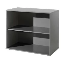 Lit Mezzanine Claire 90x200cm Avec Bibliothèque Et Canapé-lit - Gris -Magasin De Meubles PICOMZ901732 04 3d3b