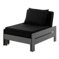 Lit Mezzanine Claire 90x200cm Avec Bibliothèque Et Canapé-lit - Gris -Magasin De Meubles PICOMZ901732 05 3a83