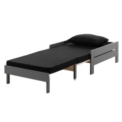 Lit Mezzanine Claire 90x200cm Avec Bibliothèque Et Canapé-lit - Gris -Magasin De Meubles PICOMZ901732 06 c67a