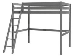 Lit Mezzanine Claire 140 X 200cm Avec Lit Anne 90 X 200cm Et Chiffonnier- Grijs -Magasin De Meubles PICOMZBE1724 02 e8ba