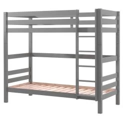 Lit Superposé Claire Haut Avec 2 Tiroirs - Gris -Magasin De Meubles PICOOLLA17 02 8786