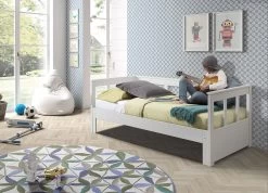 Lit Banquette Extensible Julie - Blanc -Magasin De Meubles PIKB9114 02 c577