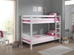 Lit Superposé Claire 160cm Avec Deux Tiroirs - Blanc -Magasin De Meubles PISB1614 02 3f44