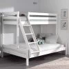 Lit Superposé Triple Pour 3 Personnes Bois - Blanc