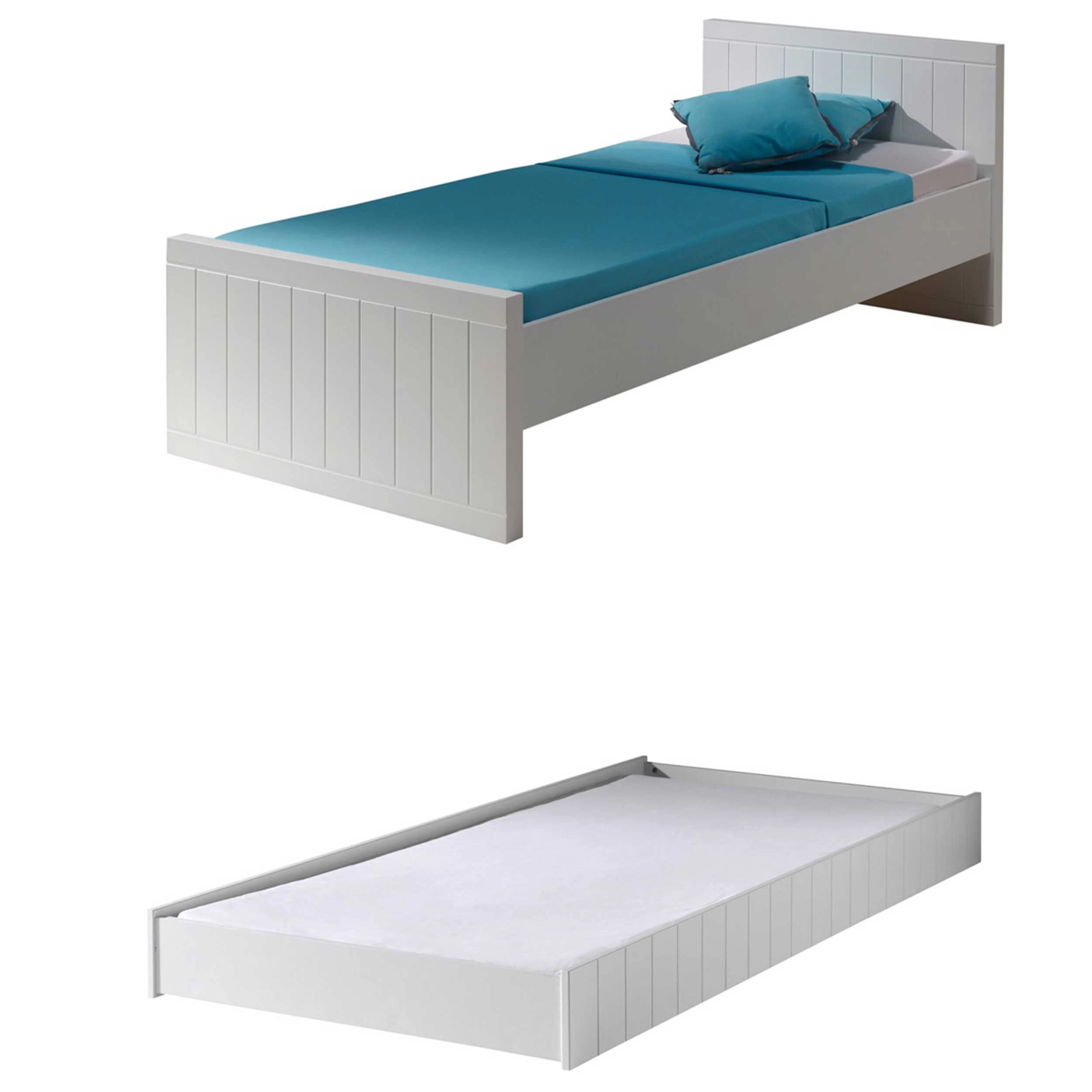 Lit Enfant Robin 90 X 200cm Avec Tiroir De Lit - Blanc 4 Lit Enfant Robin 90 X 200cm Avec Tiroir De Lit - Blanc – Image 4