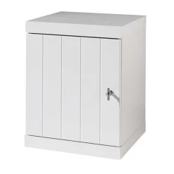 Table De Chevet Robin Avec Porte - Blanc