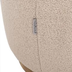 RICHMOND Fauteuil Pivotant Maxime En Tissu Teddy - Sable/or -Magasin De Meubles S4546 SAND FURRY 8 dd8f