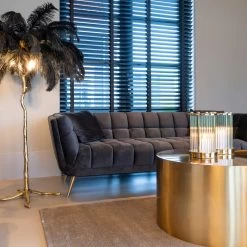 RICHMOND Canapé Huxley 230cm En Velours - Anthracite/or 15 RICHMOND Canapé Huxley 230cm En Velours - Anthracite/or -Magasin De Meubles S5126 ANTRACIET VELVET 9913 WL 0077 1 8500