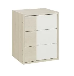 Lit Extensible Binno Avec Armoires - Pin Blanchi/blanc -Magasin De Meubles SACHA P0K 605 commode 06e1