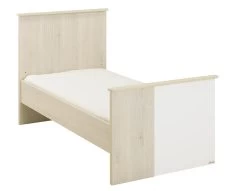 Lit Bébé Binno 70x140 Avec 2 Pans De Lit - Pin Blanchi/blanc -Magasin De Meubles SACHA POK 702 little bed bdf8