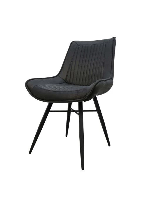 Lot De 2 Chaises De Salle à Manger Denver - Gris 5 Lot De 2 Chaises De Salle à Manger Denver - Gris – Image 5