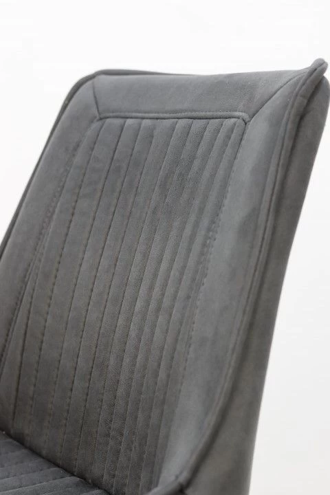 Lot De 2 Chaises De Salle à Manger Denver - Gris 3 Lot De 2 Chaises De Salle à Manger Denver - Gris – Image 3