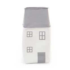 Childhome Sac à Jouets Maison - Blanc/gris -Magasin De Meubles TOYBHOW 2 1085