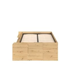 Lit Avec Espace De Rangement Taravel 140x200 - Nature 12 Lit Avec Espace De Rangement Taravel 140x200 - Nature -Magasin De Meubles TRAVEL 1540 LICO F 4378