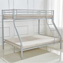 Lit Superposé Pour 3 Personnes En Métal Trio 90/140