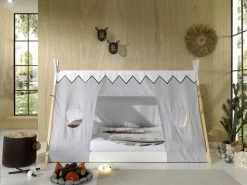 Tente De Lit Tipi Polyester - Gris -Magasin De Meubles TX20020 03 9008