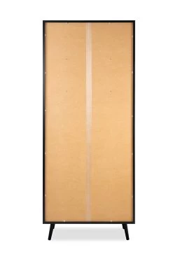 Armoire Vitrée Daka 80cm 4 Portes & 1 Tiroir - Noir/nature -Magasin De Meubles Vienna 52A Vitrine R ckseite 27d0