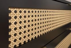 Bahut Daka 150cm 3 Portes - Noir/nature -Magasin De Meubles Vienna Detail 2 f6d9