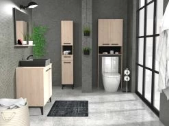 Entourage Multifonction WC Ou Machine à Laver Dotan - Chêne -Magasin De Meubles brooklyn ambi2 fc60