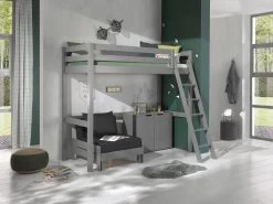 Lit Mezzanine Claire 90x200 Avec Canapé-lit Et Commode - Gris -Magasin De Meubles cb48eb9a5707fa62fb58da39be7af09980c319ef PICOMZ901733 02 47f8