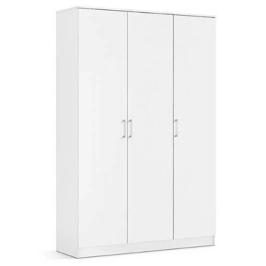Armoire Ray 120cm Avec 3 Portes - Blanc 3 Armoire Ray 120cm Avec 3 Portes - Blanc – Image 3